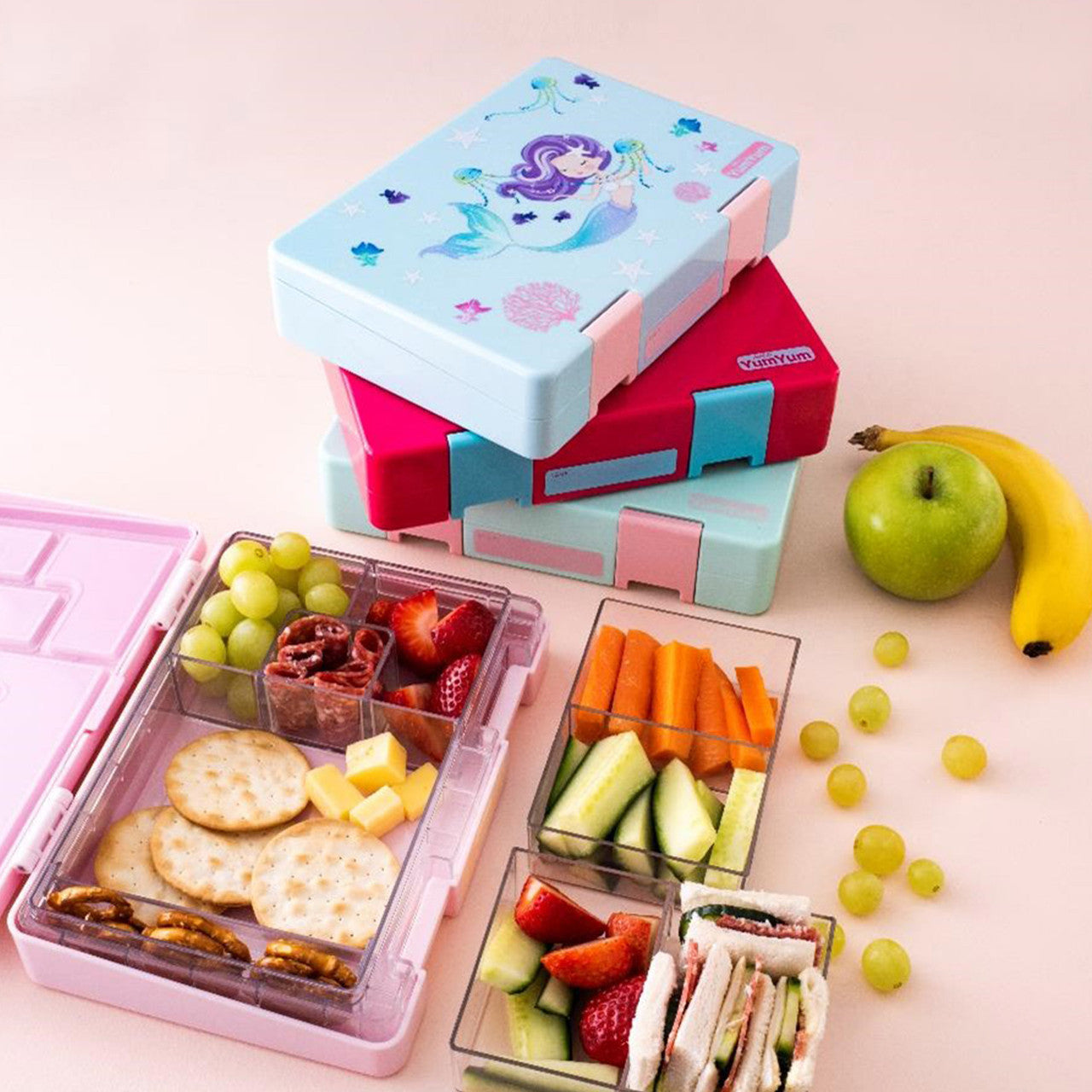 Avanti Yum Yum Bento Box - Lipstick Pink image 0