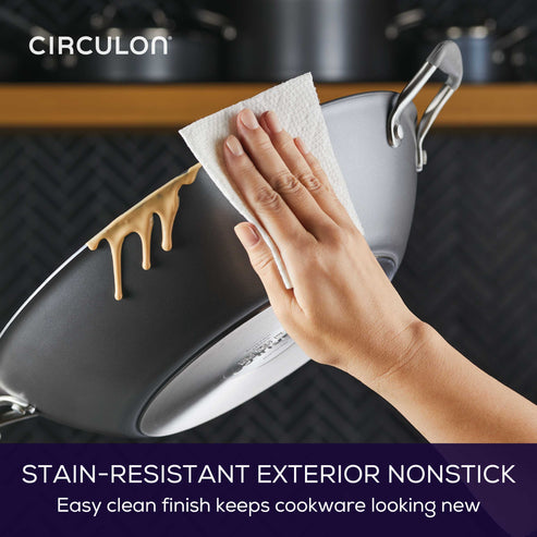 Circulon ScratchDefense A1 Nonstick Induction Covered Wok 36cm image 7