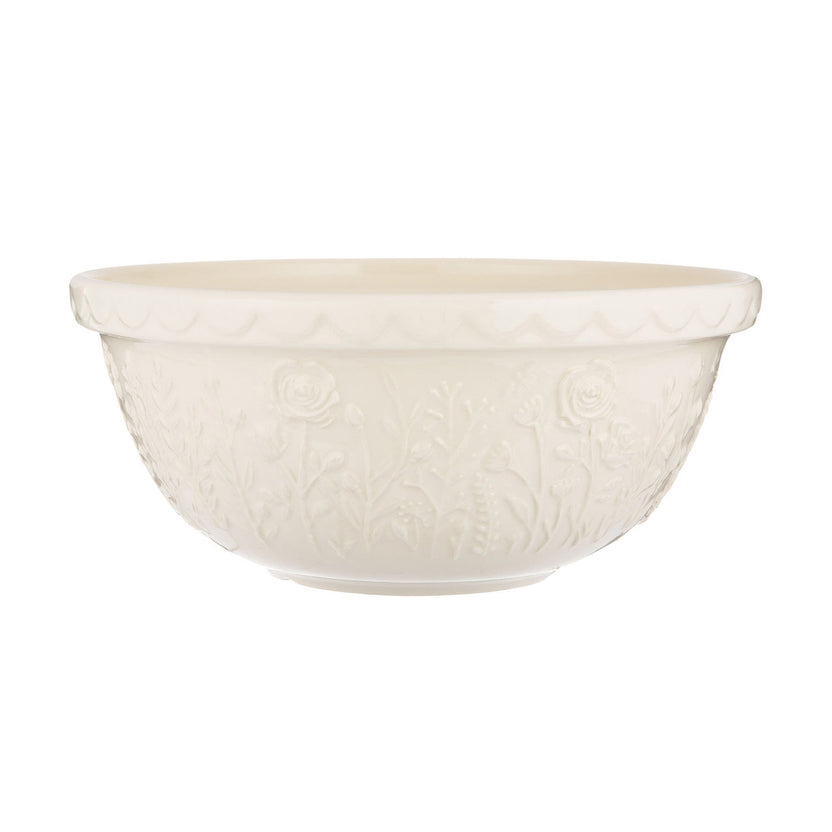 Mason Cash In The Meadow Cream Rose Mixing Bowl, 29cm / 4 Litre
