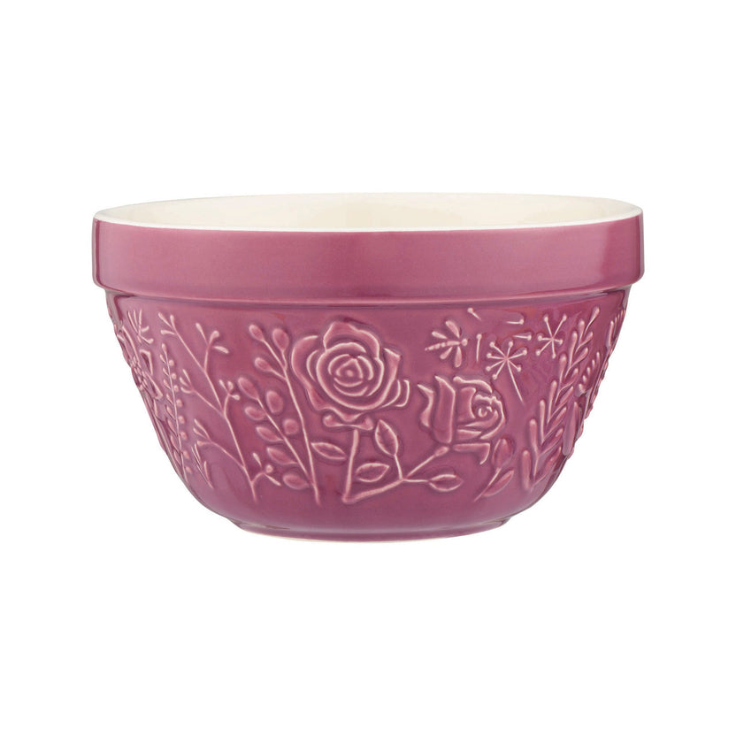 Mason Cash In the Meadow Purple Rose Pudding Basin, 16 x 9cm / 900ml - Purple