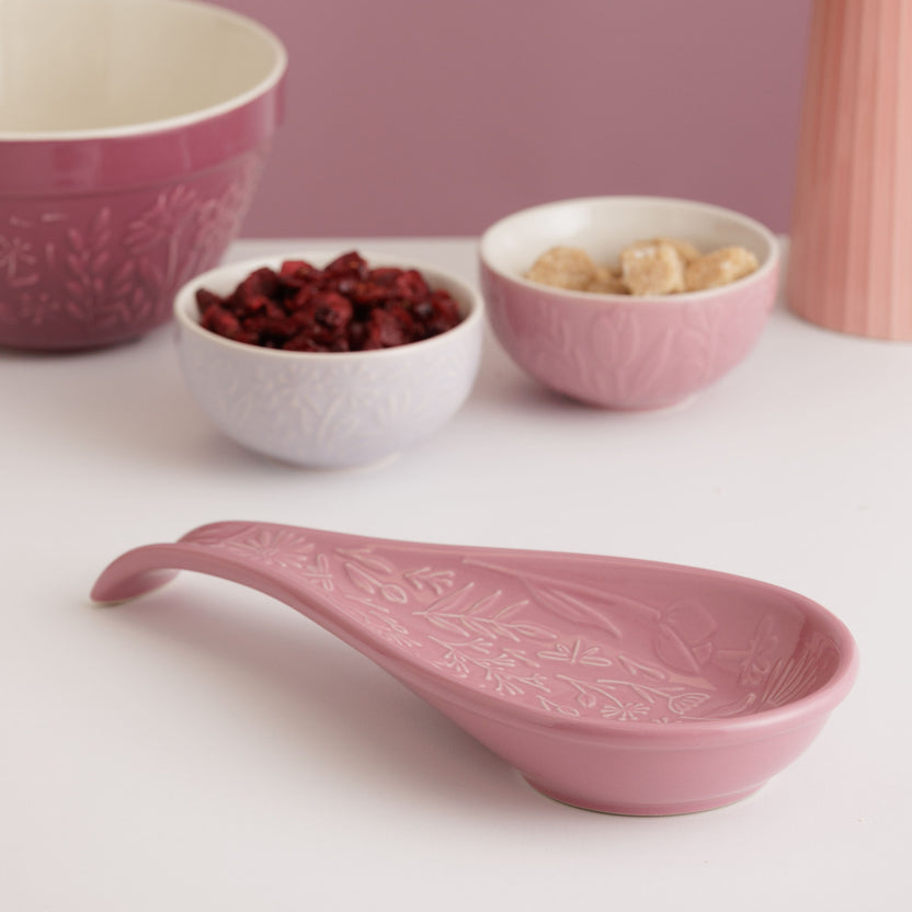 Mason Cash In The Meadow Pink Spoon Rest, 27 x 12 x 3.8cm