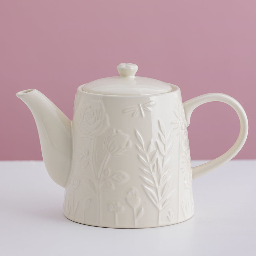 Mason Cash In The Meadow Cream Teapot, 15 x 23 x 13cm / 800ml
