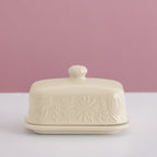 Mason Cash In The Meadow Cream Butter Dish, 9 x 15.6 x 10.6cm