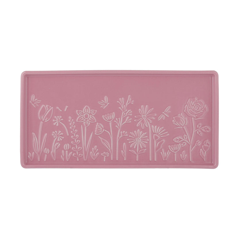 Mason Cash In The Meadow Pink Rectangle Platter, 30 x 15 x 2cm