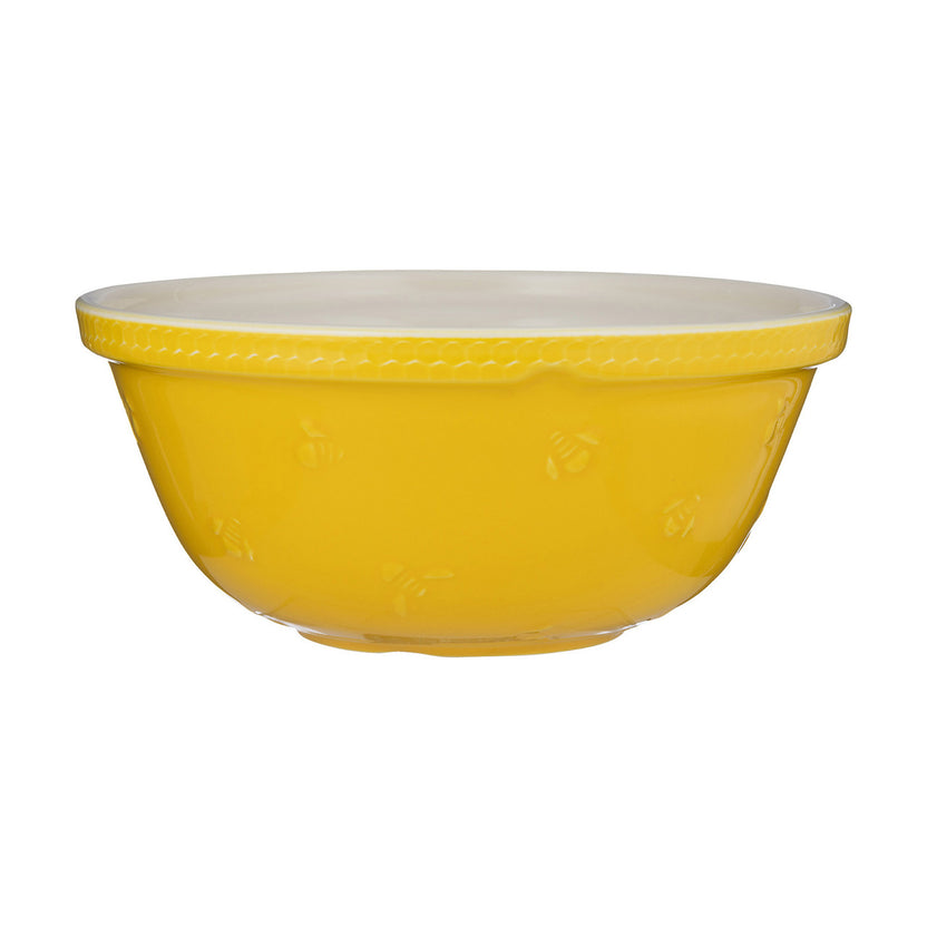Mason Cash Sweet Bee Yellow Mixing Bowl, 29cm / 4 Litre