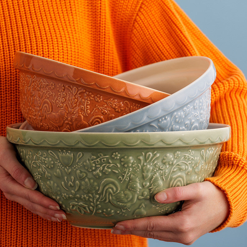 Mason Cash Home To Roost Green Hen Mixing Bowl - 4 Litre / 29cm