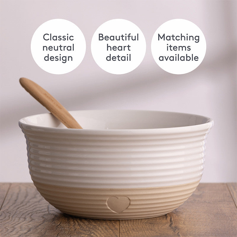 Mason Cash Rustic Charm Mixing Bowl, 26 x 12cm / 3.5 Litre -