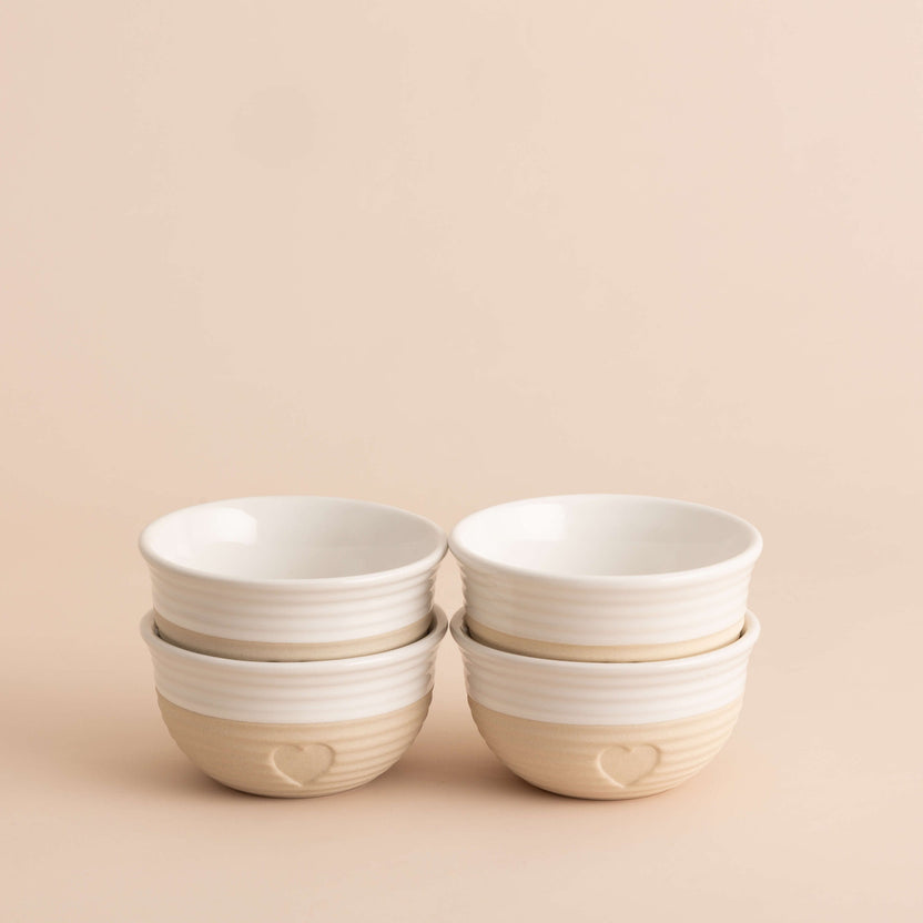 Mason Cash Rustic Charm Set of 4 Mini Bowls, 9.5 x 5cm / 150cm