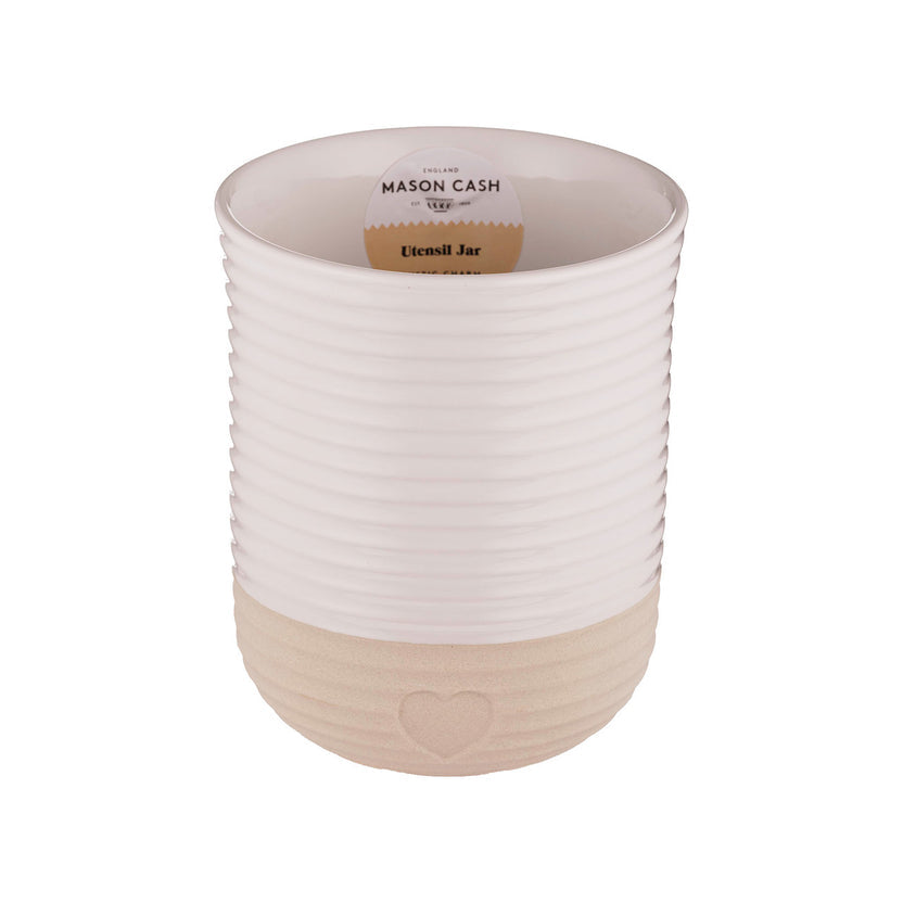 Mason Cash Rustic Charm Utensil Pot, 15 x 12.5cm