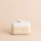 Mason Cash Rustic Charm Butter Dish, 10 x 15.6 x 10.6cm