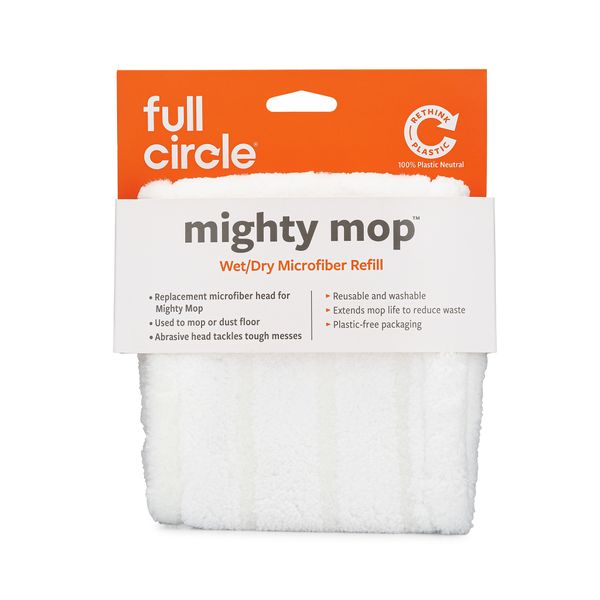 Full Circle Mighty Mop Wet/Dry Microfibre Refill - White
