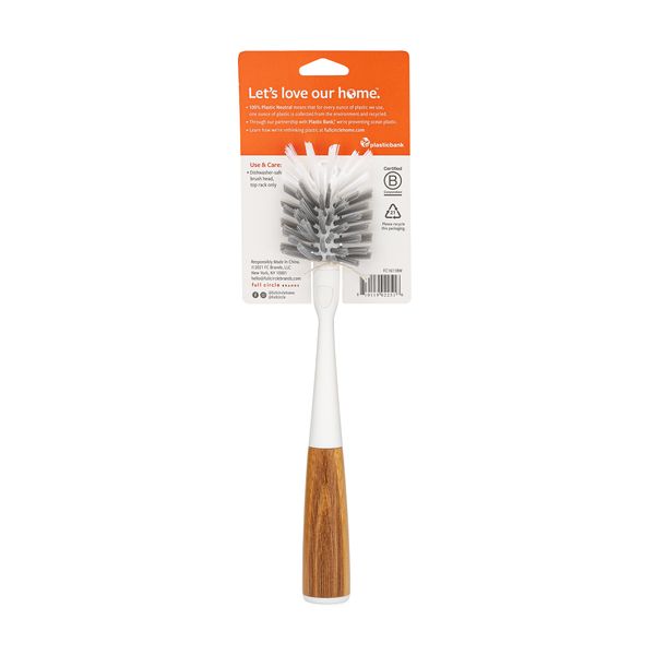 Full Circle Clean Reach Bottle Brush - White