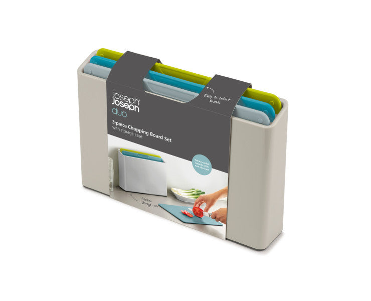 Joseph Joseph Duo 3pc Chopping Board Set w/Case image 1