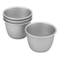 Bakemaster Silver Anodised Set Of 4 Pudding Pan, 7.5 X 6Cm image 0