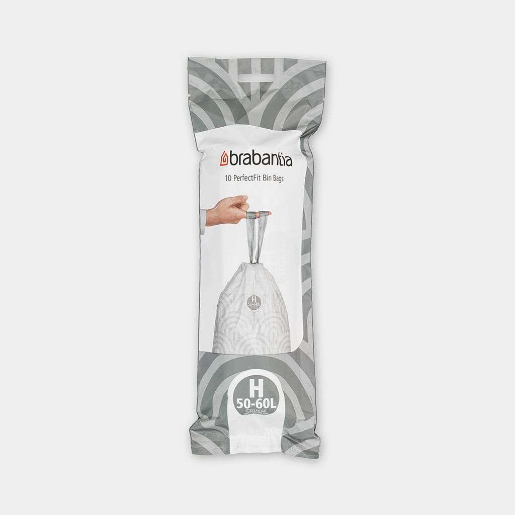 Brabantia Perfectfit Bin Bags Code H (50-60 Litre), Roll With 10 Bags image 0