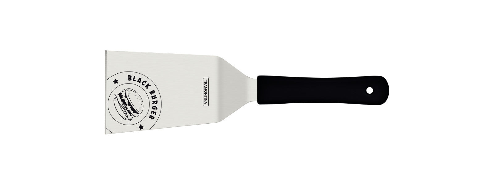 Tramontina Churrasco Black Barbecue Burger Spatula 6", 15cm image 0