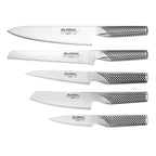 Global UKU 6 Piece Knife Block Set - Walnut image 1