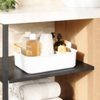 Umbra Bellwood Storage Bin - Large - White/Natural image 1