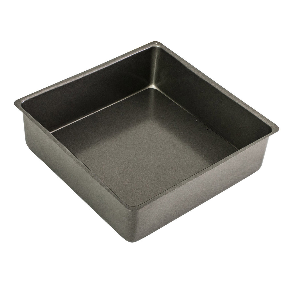 Bakemaster Loose Base Sq Deep Cake Pan 25 x 25 x 8cm - Non-stick image 0