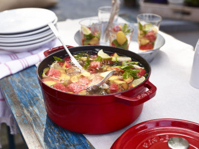 Staub Round Cocotte - 28cm Cherry Red image 2