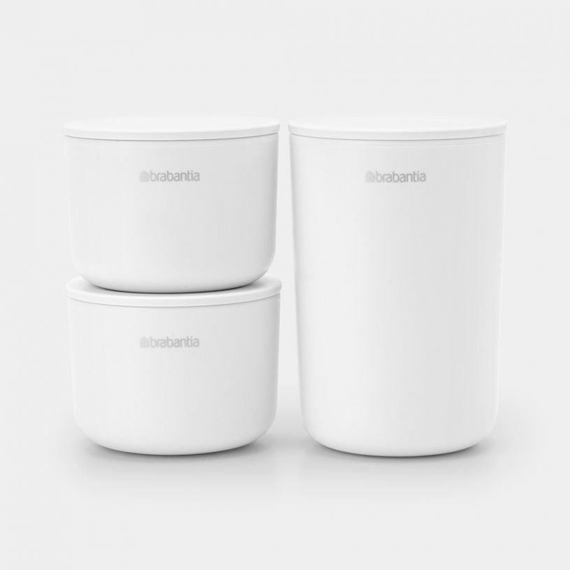 Brabantia Storage Pots Set of 3 - White image 0