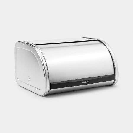 Brabantia Roll Top Bread Bin Medium - Matt Steel image 1