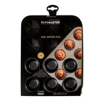 Bakemaster 12 Cup Mini Muffin Pan 26 x 20cm/4.5 x 2cm - Non-stick image 2
