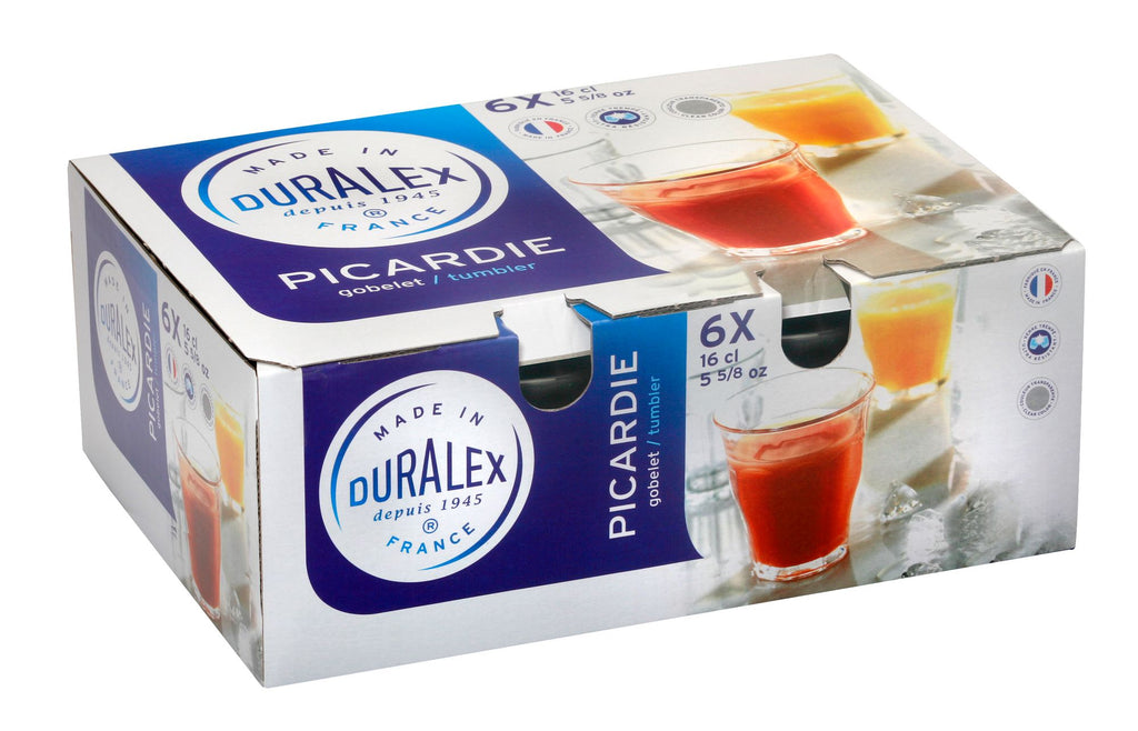 Duralex Picardie Clear Tumbler 160ml Set of 6 image 1