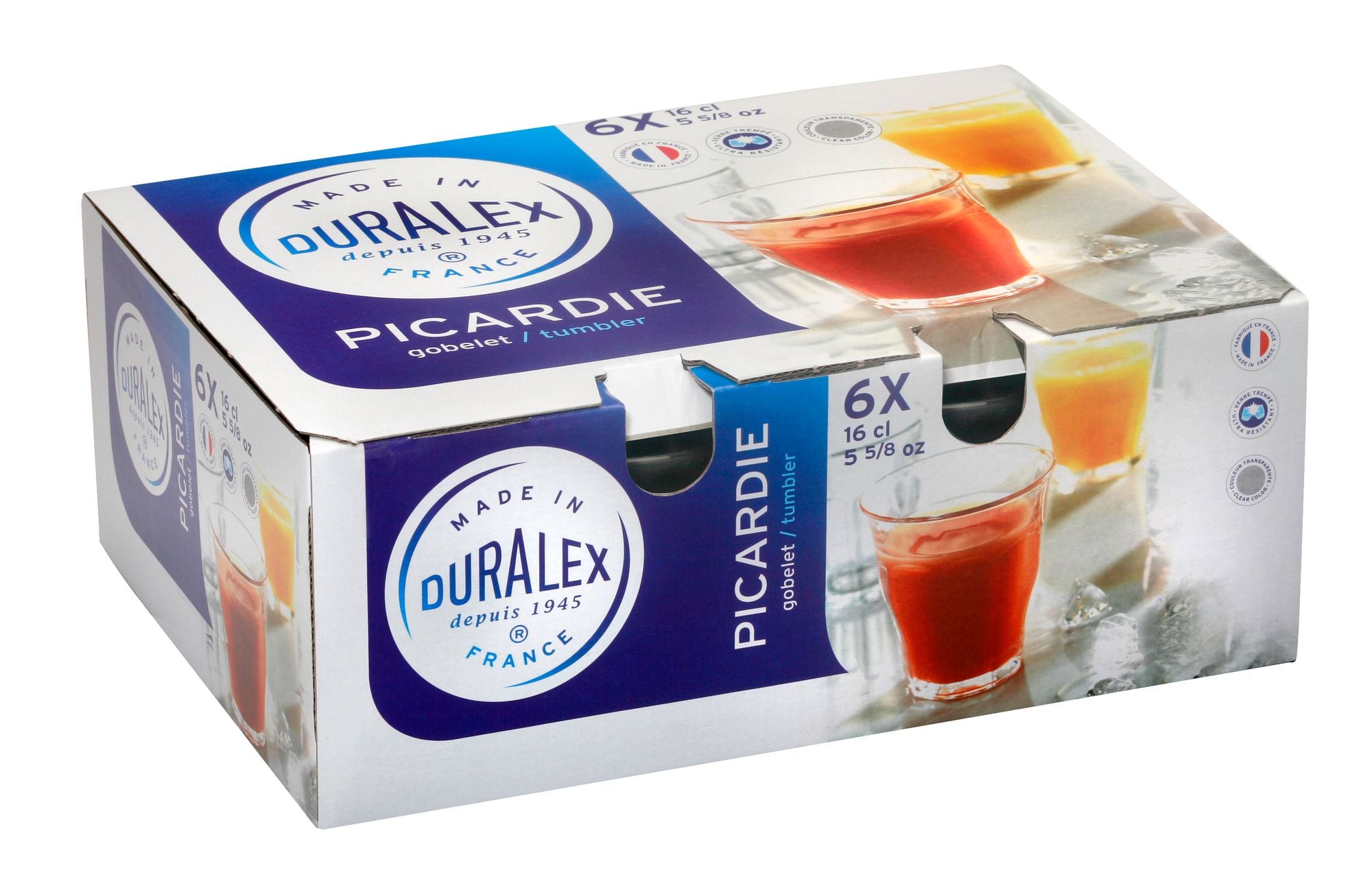 Duralex Picardie Clear Tumbler 160ml Set of 6 image 1
