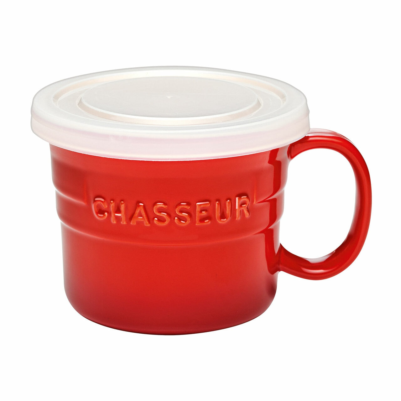 Chasseur Soup Mug withLid 500ml Red image 0