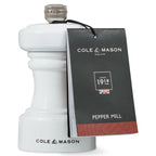Cole & Mason Hoxton White Gloss Pepper Mill 104mm image 1