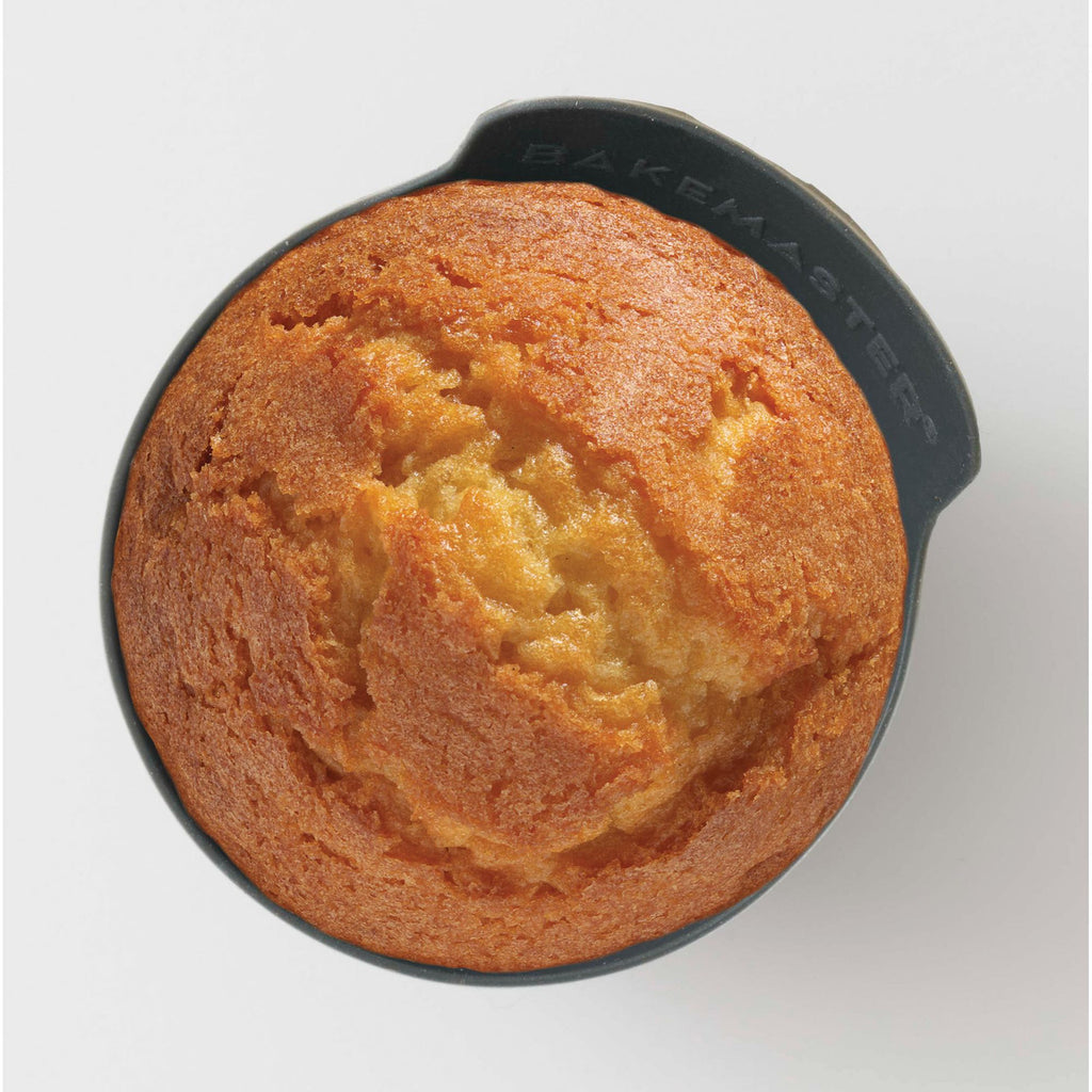 Bakemaster Silicone Baking Cups Set of 12 7 x 4cm Orange/Grey image 2