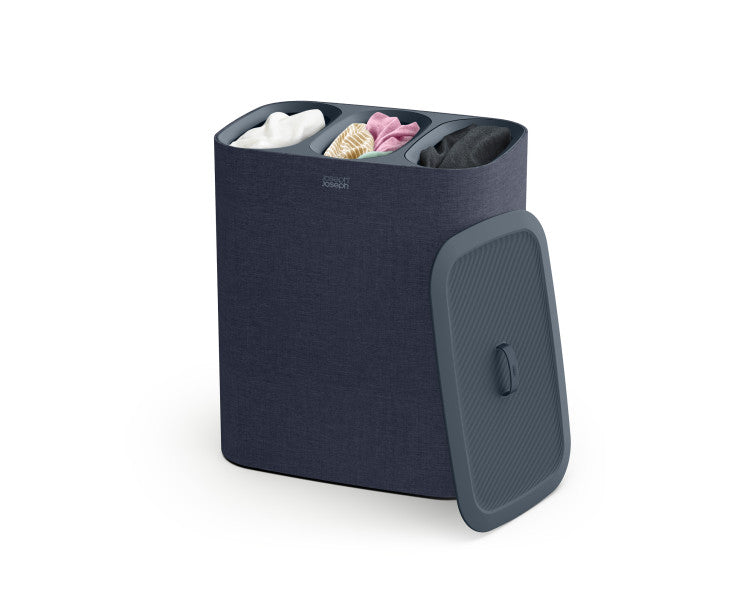 Joseph Joseph Tota Trio 90L Laundry Separation Basket - Black image 2