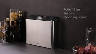 Joseph Joseph Folio Steel 4-piece chopping board set � Carbon Black image 6