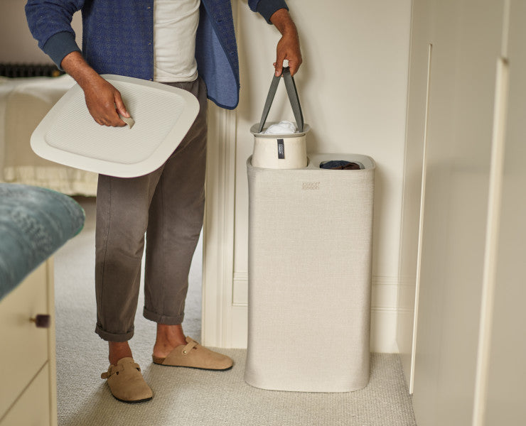 Joseph Joseph Tota 60L Laundry Separation Basket - Ecru image 4