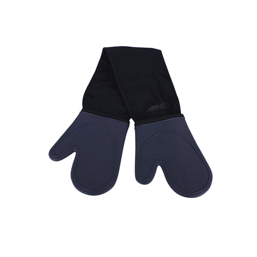 Avanti Silicone Double Oven Mitts - Charcoal Silicone/Cotton/Polyester image 0