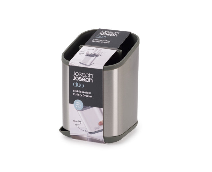 Joseph Joseph Duo Steel Cutlery Drainer image 1