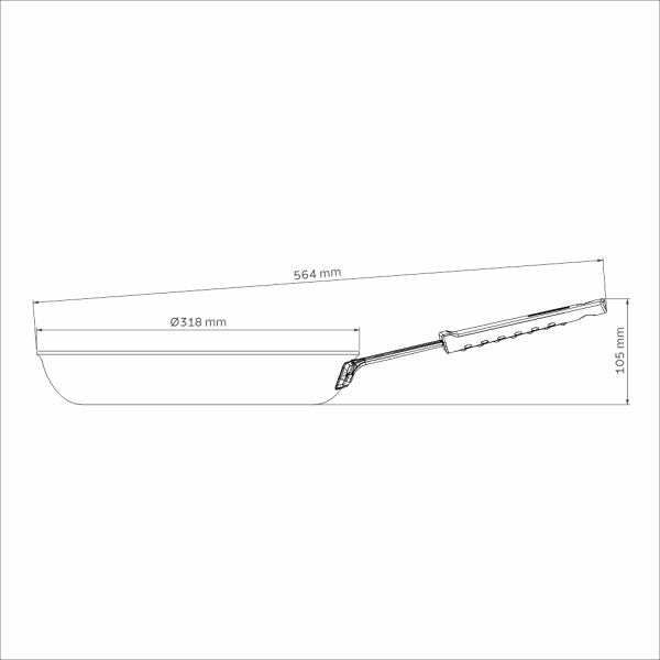 Tramontina Professional Aluminum Nonstick Restaurant Fry Pan 30cm - *Worlds Best image 2