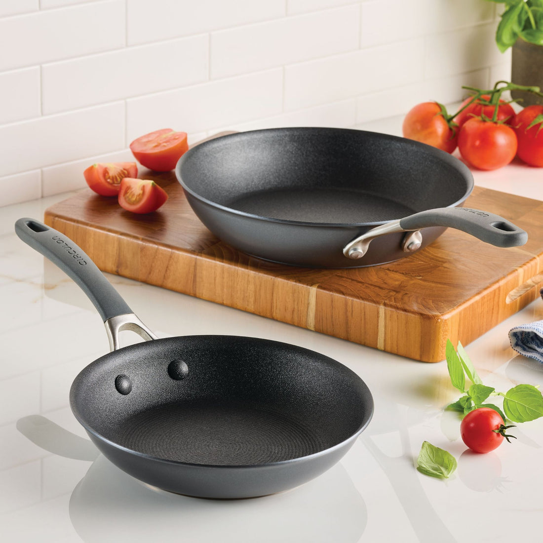 Circulon ScratchDefense A1 Nonstick Induction Skillet Twin Pack 21.5 & 28cm image 1