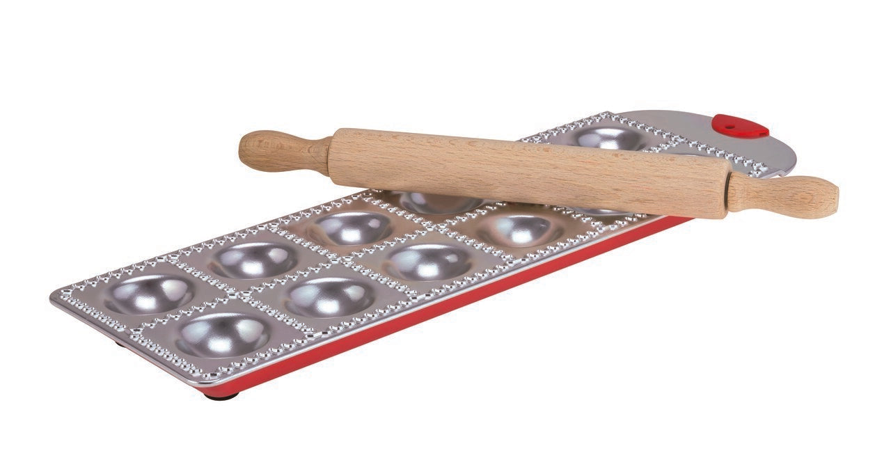 Avanti Ravioli Making Tray Set With Rolling Pin image 0