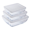 O cuisine 6 Piece Storage Set (3 Dishes + 3 Lids) image 0