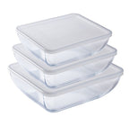 O cuisine 6 Piece Storage Set (3 Dishes + 3 Lids) image 0