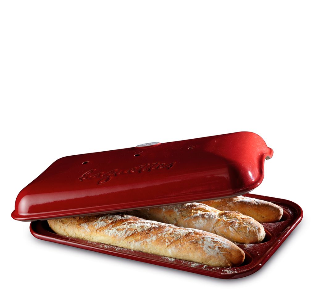 Emile Henry Baguette Baker 39 x 24cm Burgundy image 0