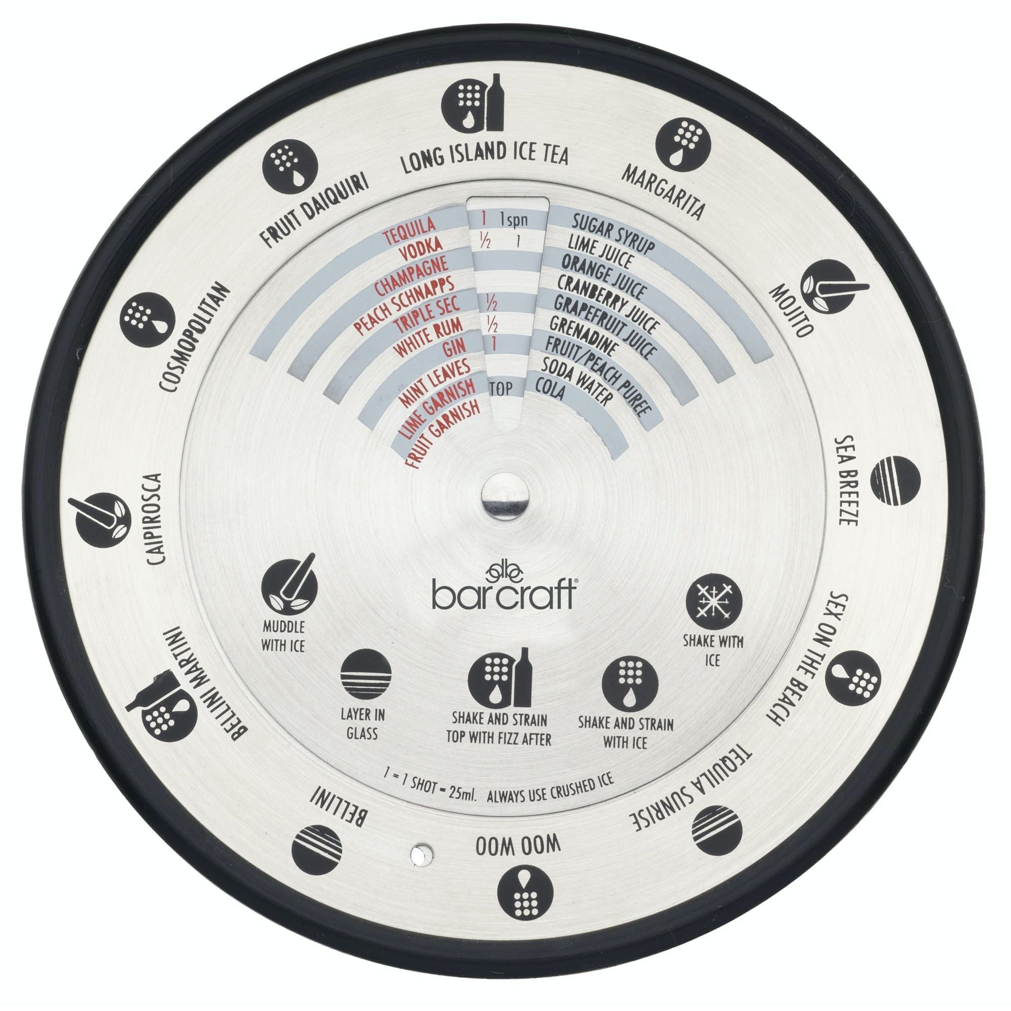 BarCraft Stainless Steel Cocktail Compass image 0