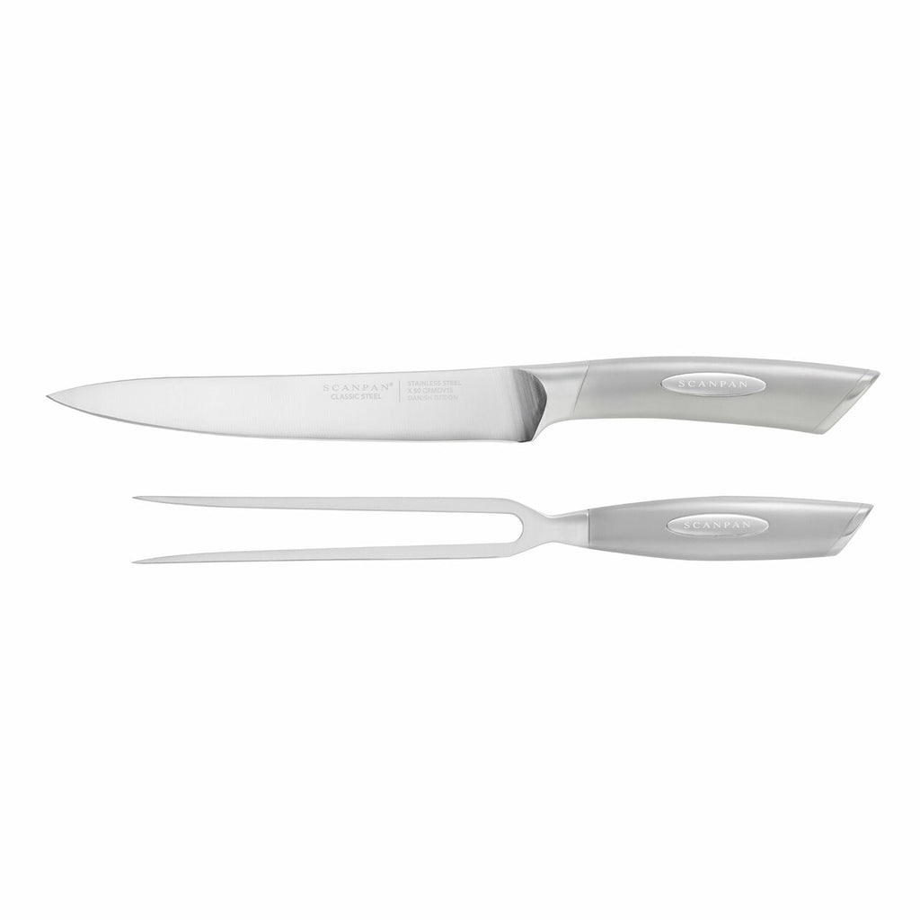 Scanpan Classic Steel 2 Piece Carving Set image 0