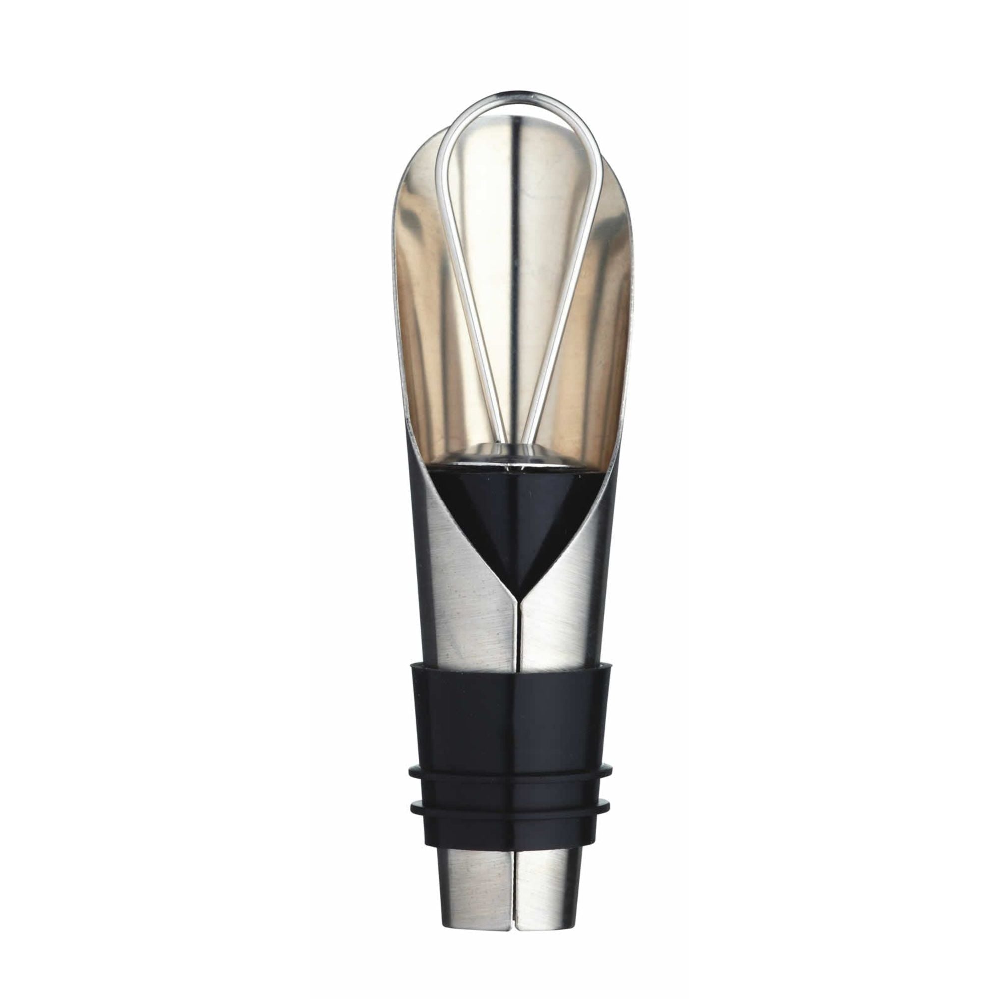 BarCraft Stainless Steel Wine Pourer with Stopper image 0