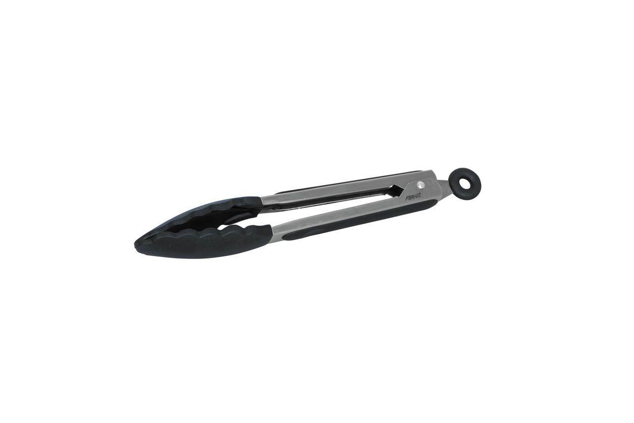 Avanti Silicone Tongs With Stainless Steel Handle 23Cm - Black image 0