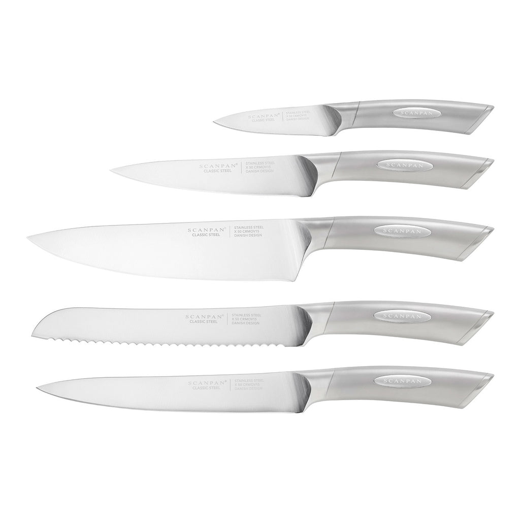 Scanpan Kalo 6 Piece Knife Block Set ? Walnut image 1