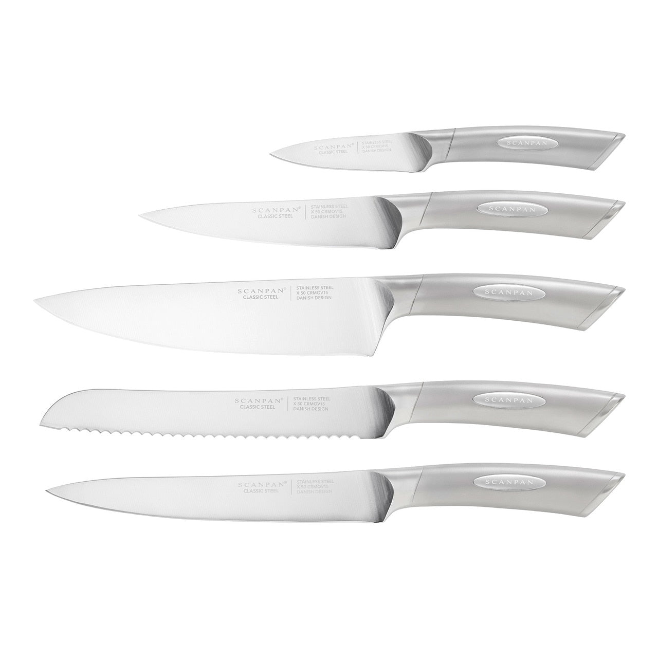 Scanpan Kalo 6 Piece Knife Block Set ? Walnut image 1
