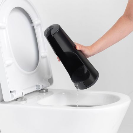 Brabantia Toilet Brush and Holder ReNew - Matt Black image 1